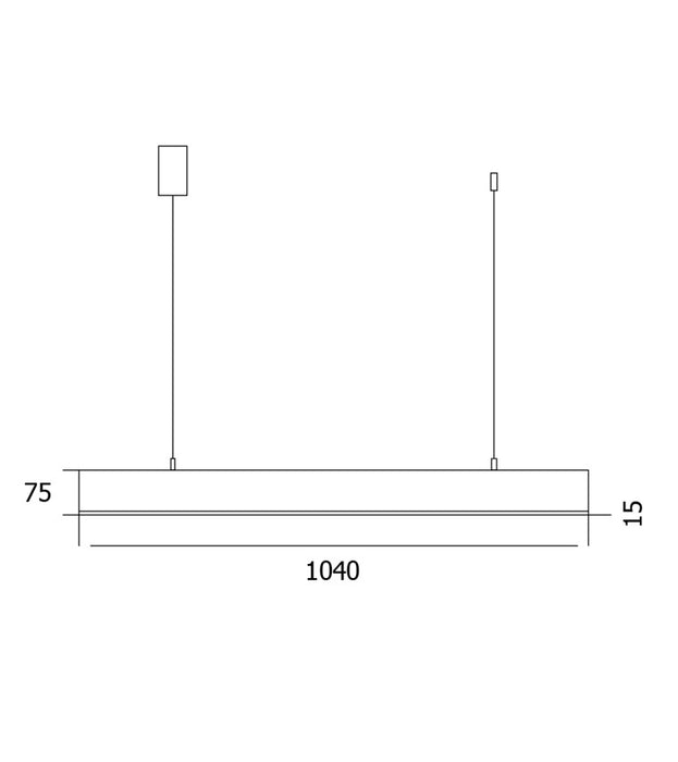Luminaria Decorativa Tipo Lineal - KF1027A