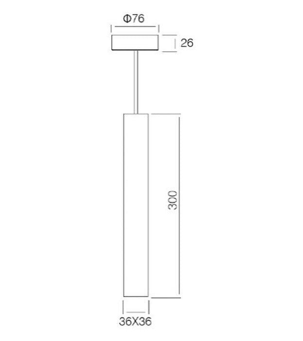 Luminaria Decorativa Rectangular- SL368