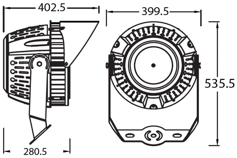 Luminaria tipo Proyector de Exterior - VITERBO
