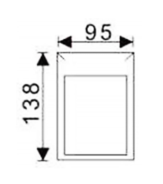 Luminaria tipo Step Light rectangular LED - WPL8117