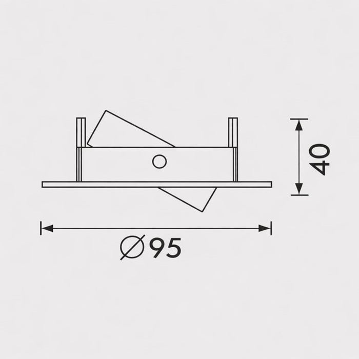 Luminaria tipo ojo de buey GU10 LED - 6001-WH