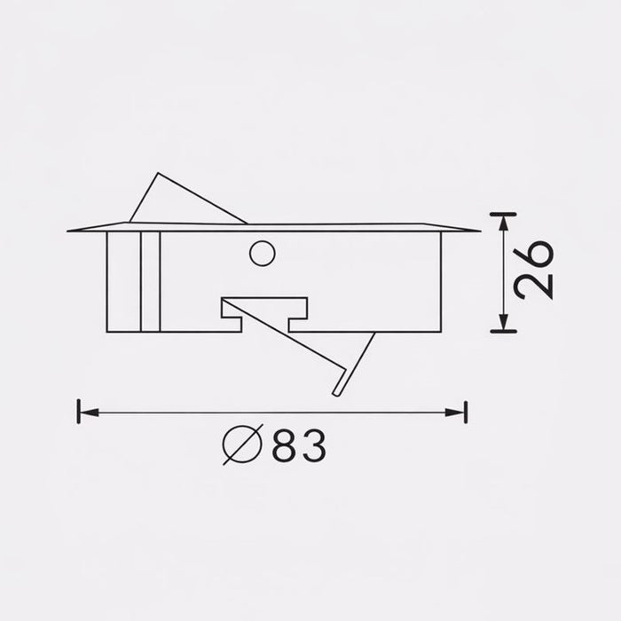 Luminaria tipo ojo de buey GU10 LED - 6015