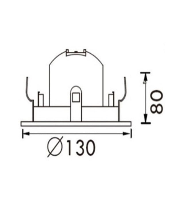 Luminaria tipo ojo de buey GU10 LED - 6021-B