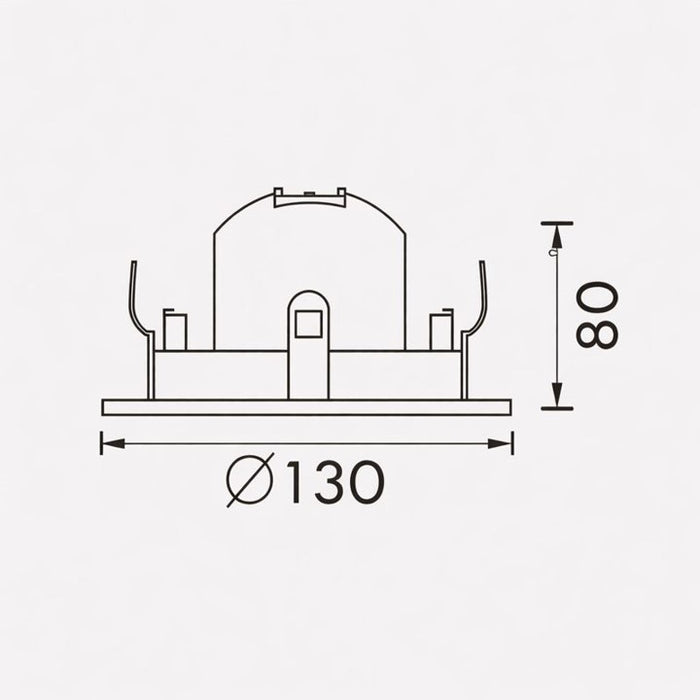 Luminaria tipo ojo de buey GU10 LED - 6021-B