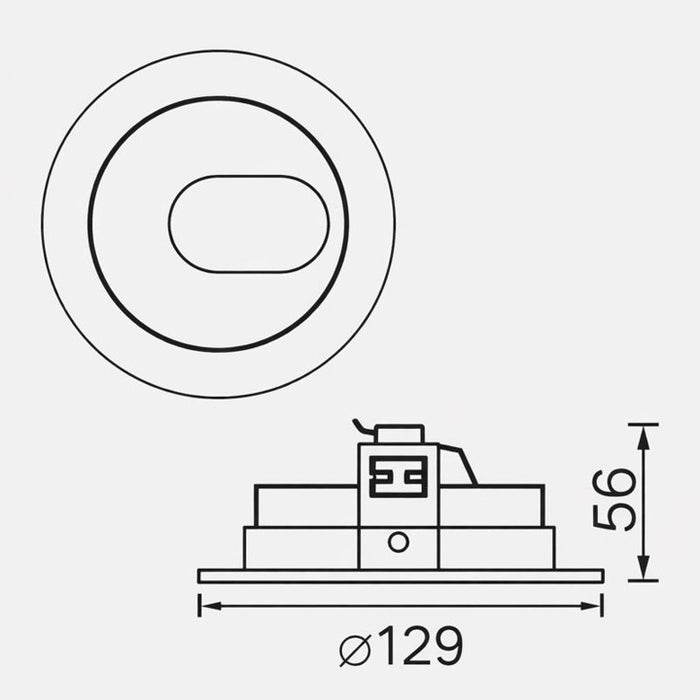 Luminaria tipo ojo de buey GU10 LED - 6101