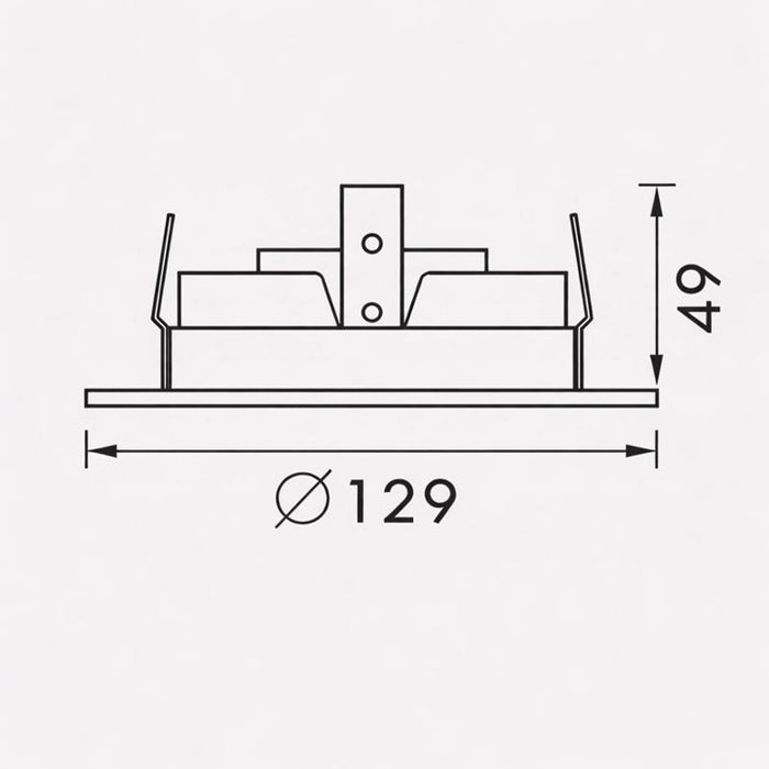 Luminaria tipo ojo de buey GU10 LED - 6102