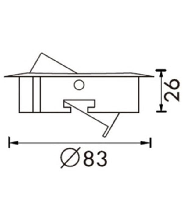 Luminaria tipo ojo de buey GU10 LED - 6160-G
