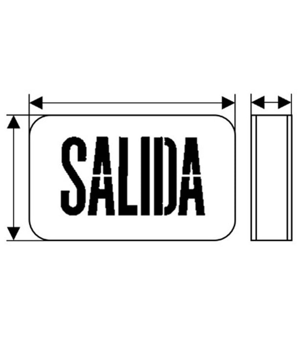 Luminaria aviso de salida de emergencia - EZCXTEU2GWEMS