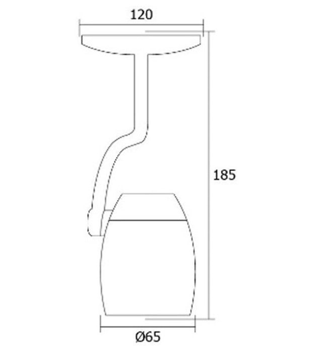 Luminaria tipo aplique GU10 LED - HC8121G