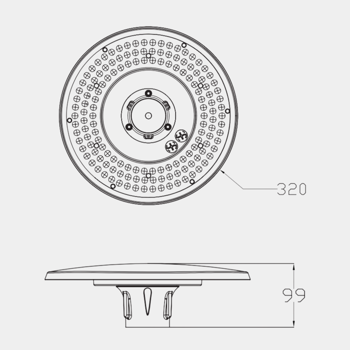 Luminaria tipo poste LED - HC8539