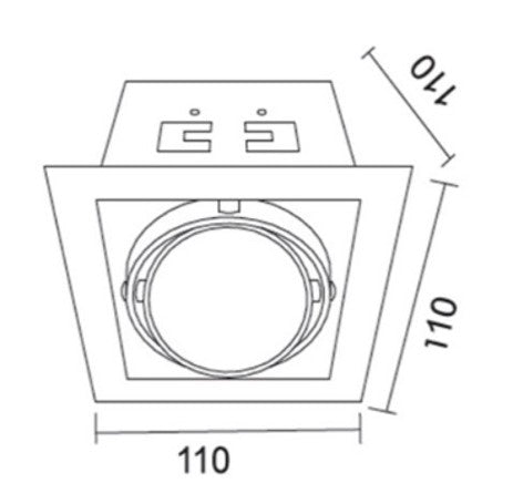 Luminaria tipo Kardan GU10 LED - KT16E1