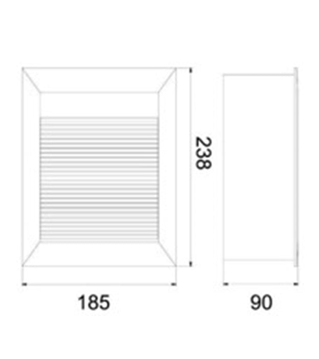 Luminaria tipo Step Light rectangular LED - KT536