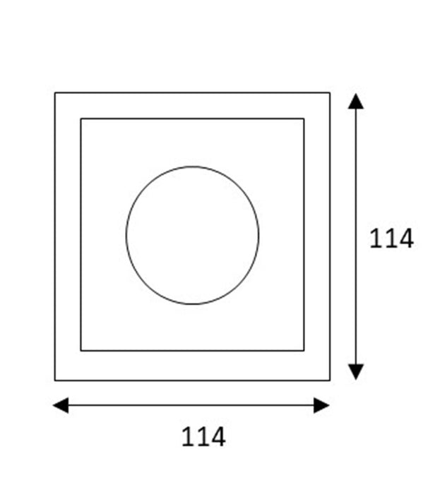 Luminaria tipo ojo de buey GU10 LED - KT6351