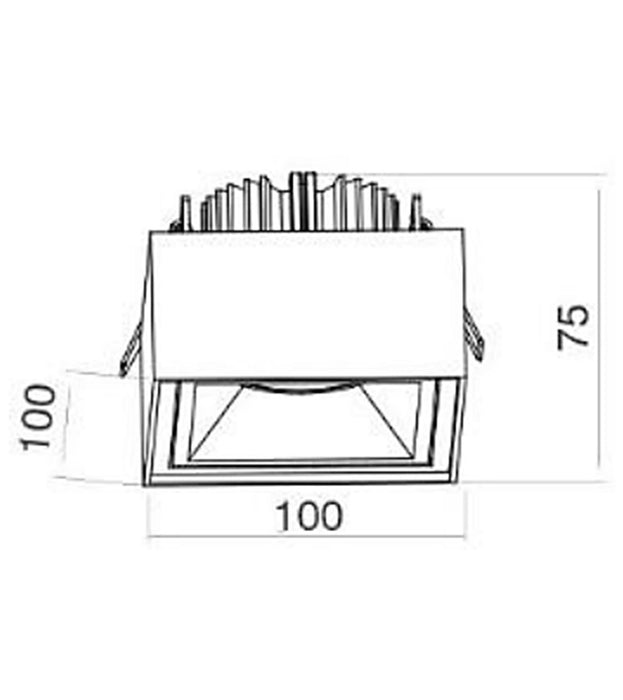 Luminaria tipo aplique Downlight LED - KT6578