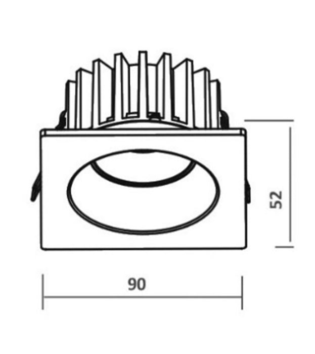 Luminaria tipo ojo de buey LED - KT6596
