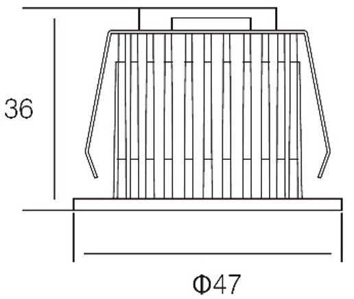 Luminaria tipo Ojo de Buey mini LED - KT6857