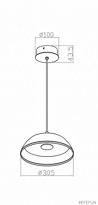 Luminaria Decorativa Tipo Campana- KF1016