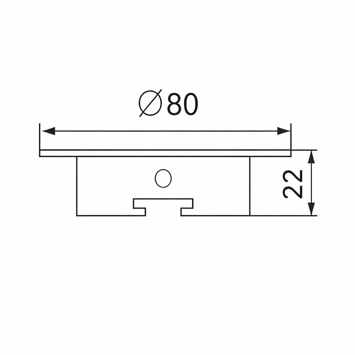 Luminaria tipo ojo de buey GU10 LED - 6133