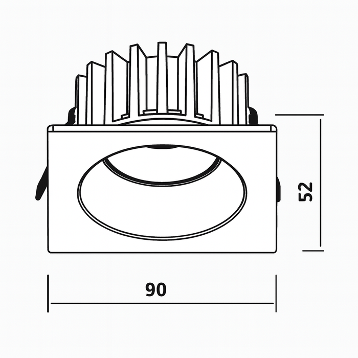 Luminaria tipo ojo de buey LED - KT6596A