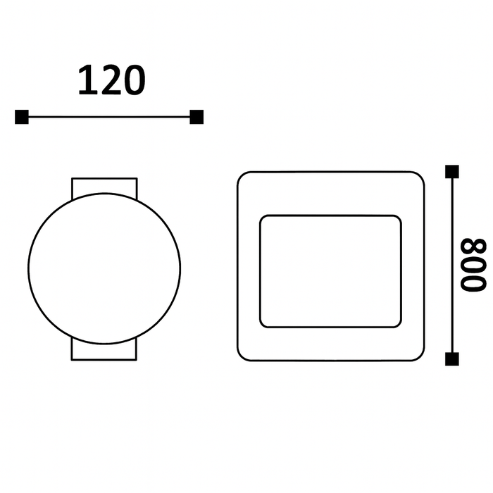 Luminaria tipo sendera de exterior LED - GL16403