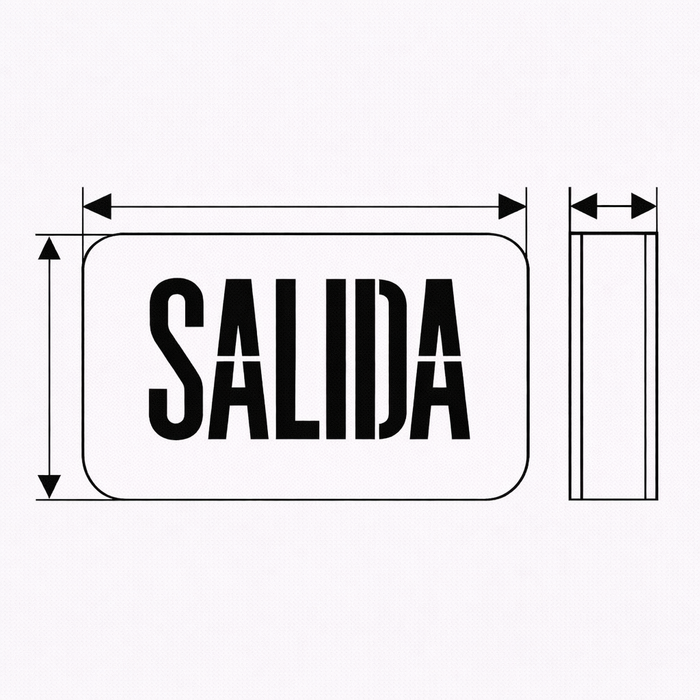 Luminaria aviso de salida de emergencia - EZCXTEU2GWEMS