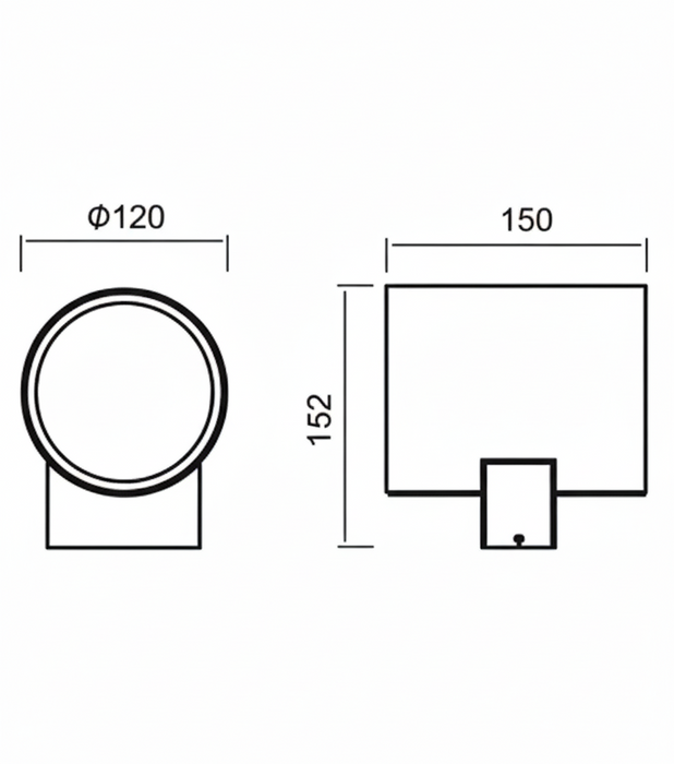 Luminaria tipo Aplique de Exterior - WL583-GN