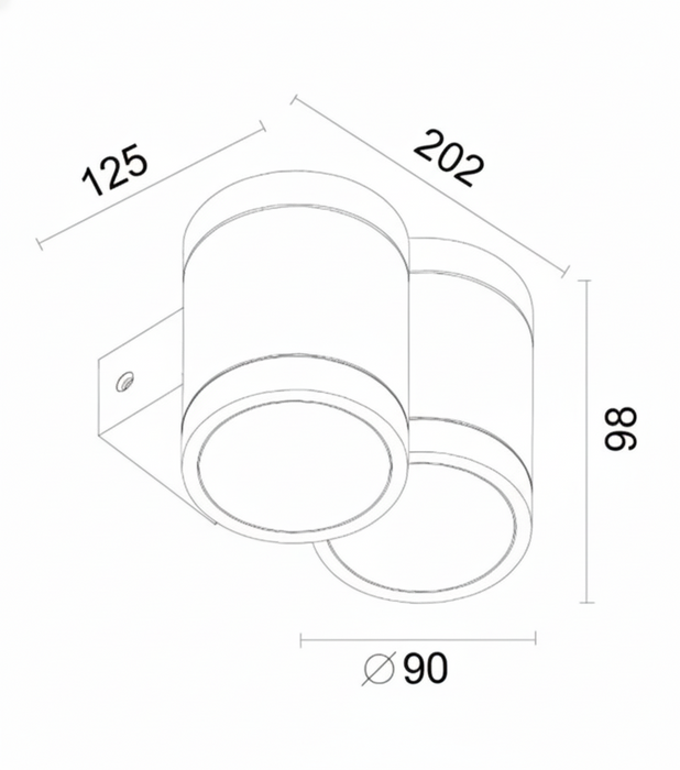 Luminaria tipo Aplique de Interior GU5,3- WL322