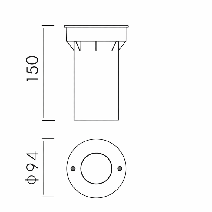 Luminaria tipo Bala de Piso LED - KT501