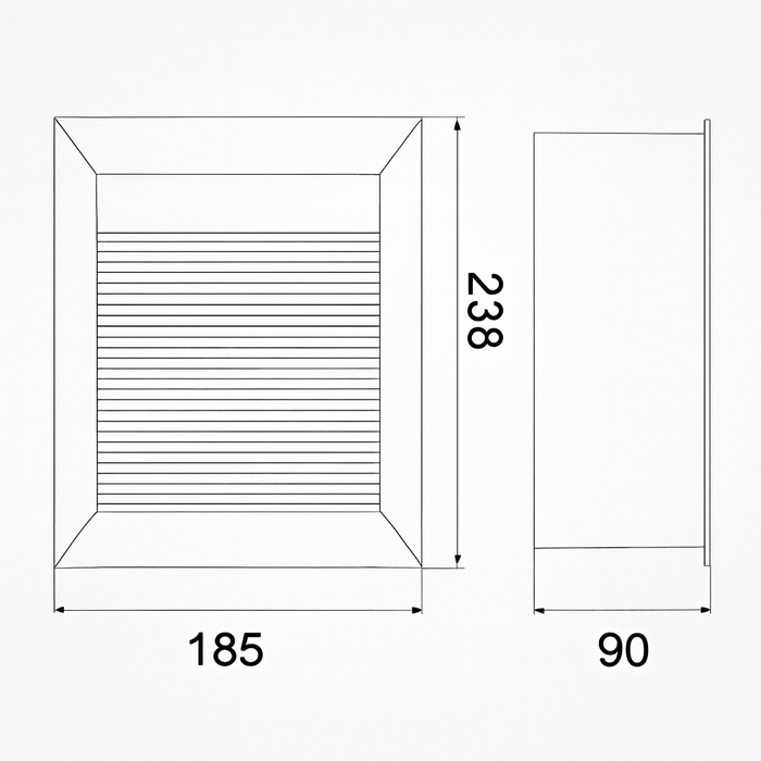 Luminaria tipo Step Light rectangular LED - KT536