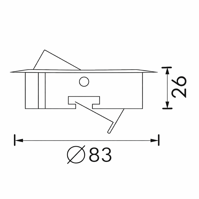 Luminaria tipo ojo de buey GU10 LED - 6160-G