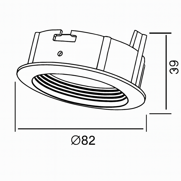 Luminaria tipo ojo de buey GU10 LED - 6191-G