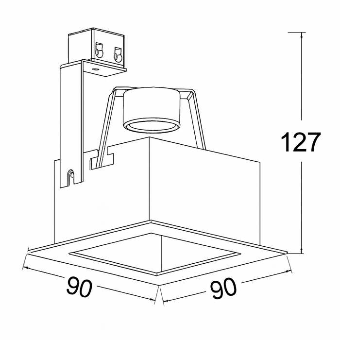 Luminaria tipo ojo de buey GU10 LED - 6202-G