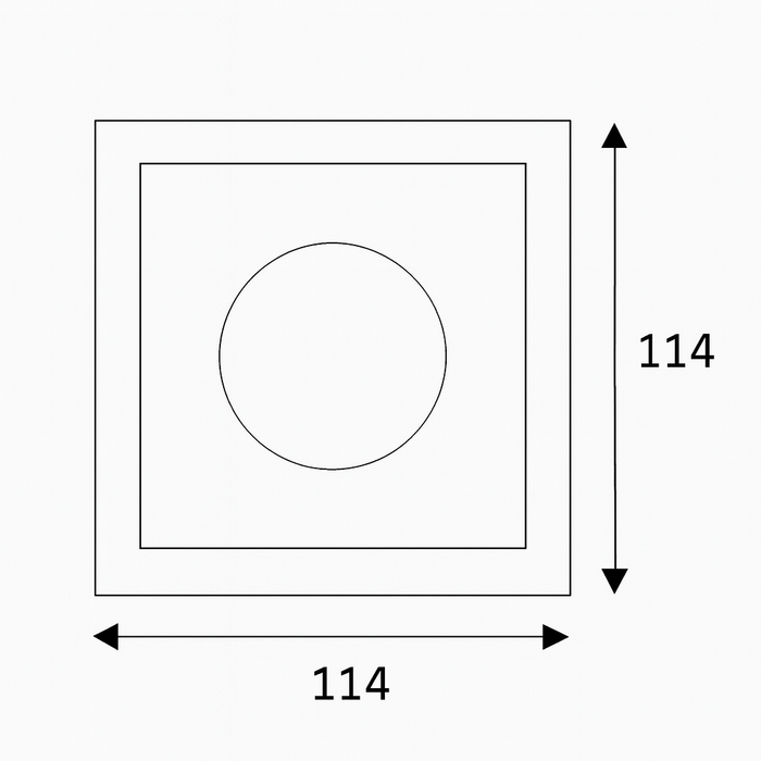 Luminaria tipo ojo de buey GU10 LED - KT6351