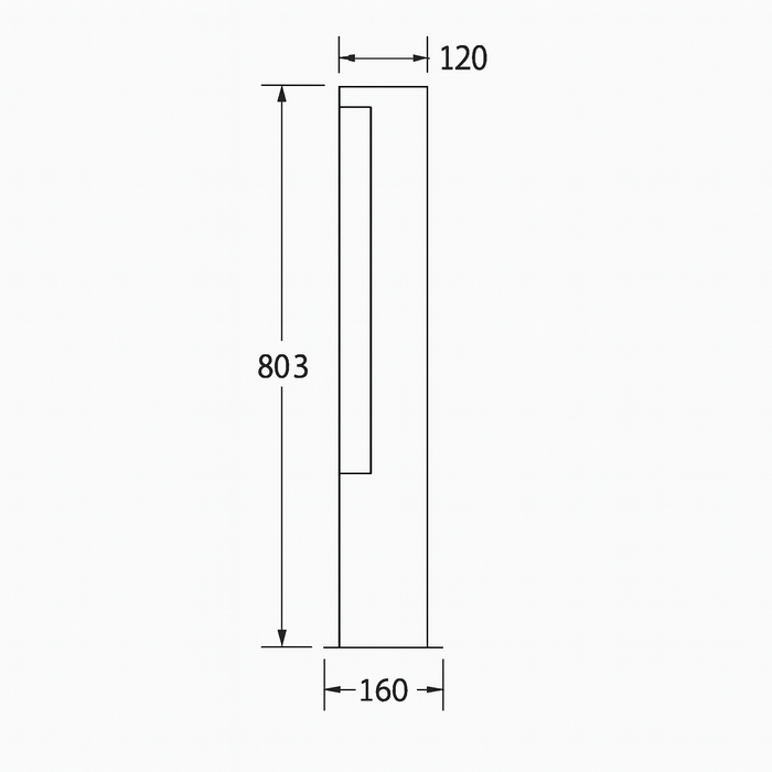 Luminaria tipo sendera de exterior LED - OLIMPIA