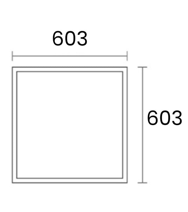 Luminaria tipo panel LED - PLED36-60X60