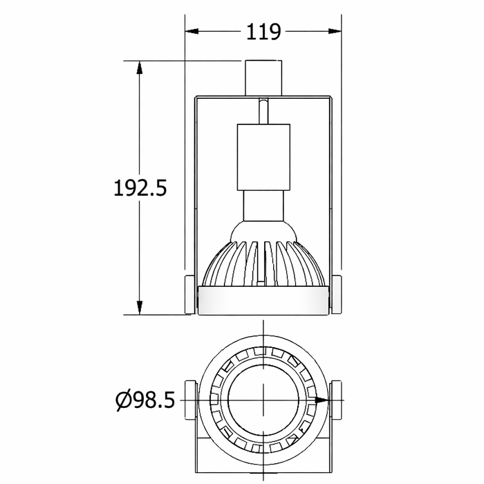 Luminaria tipo spot PAR30 LED - TANTALIO