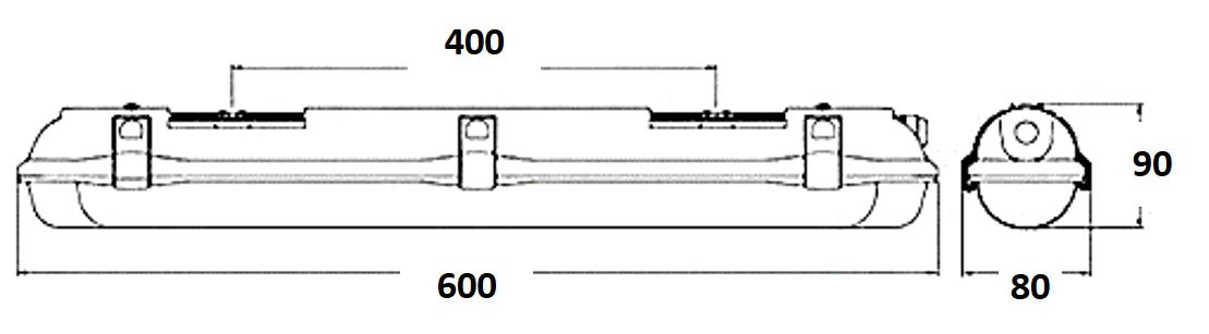 Luminaria tipo Hermética LED - V17