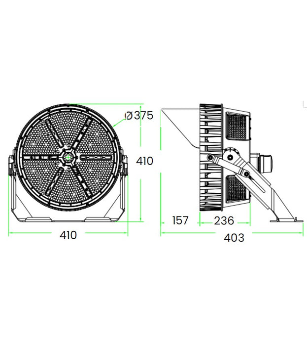 Luminaria tipo Proyector de Exterior - VITERBO