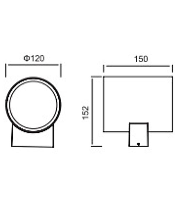 Luminaria tipo Aplique de Exterior - WL583-GN